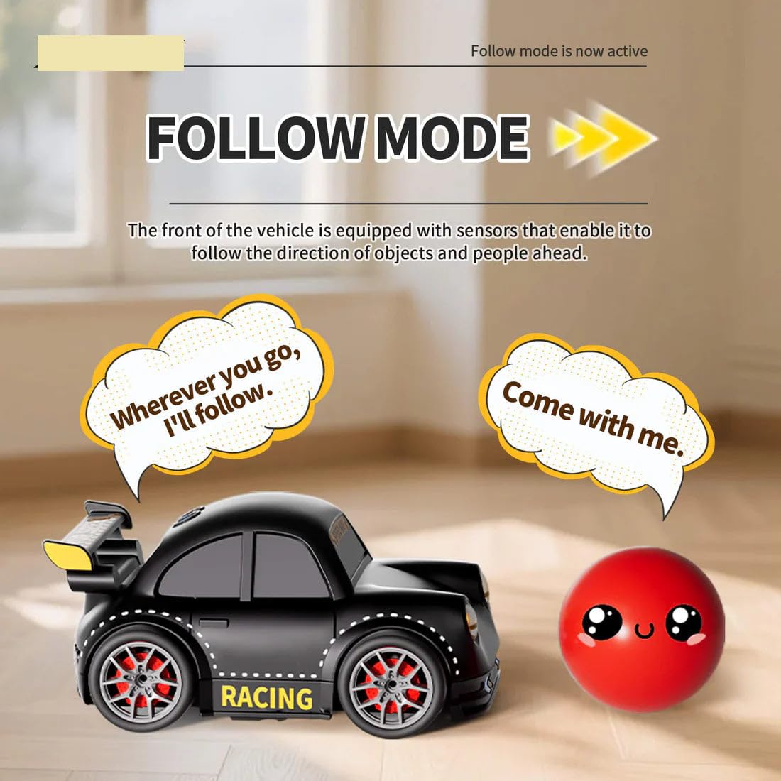 Mini RC Intelligent Sensor Stunt Car Toy for Kids