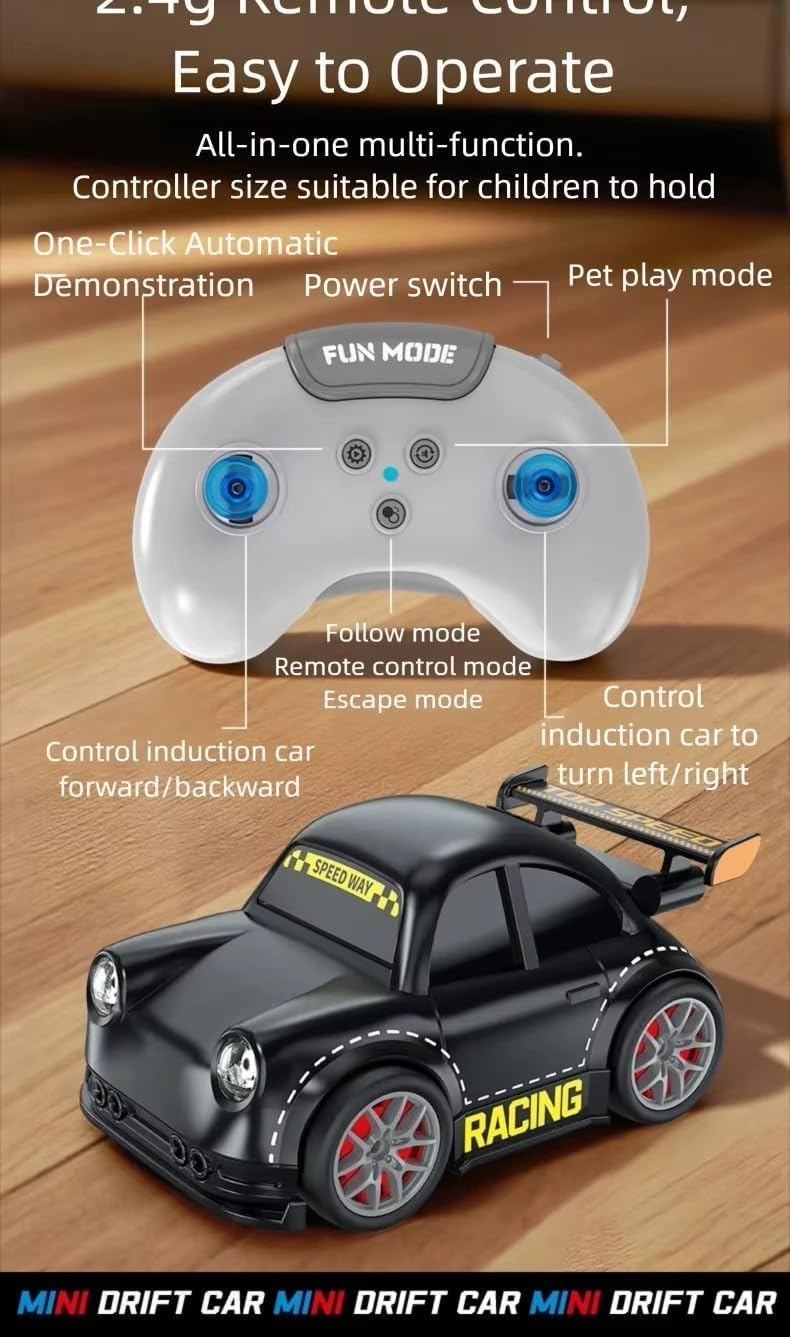 Mini RC Intelligent Sensor Stunt Car Toy for Kids